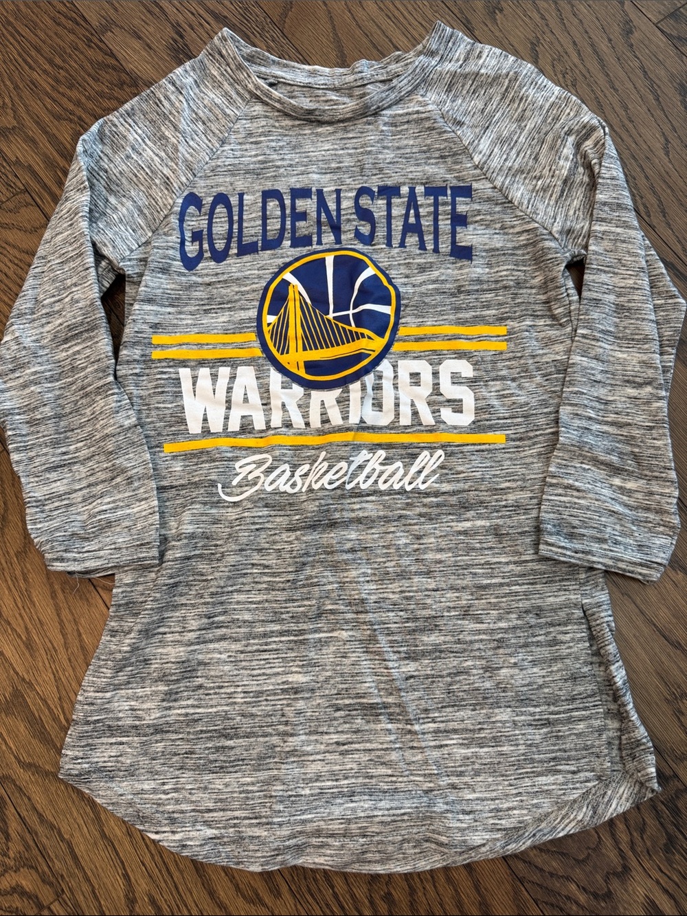 Gray Golden State Warriors Long Sleeve Shirt
